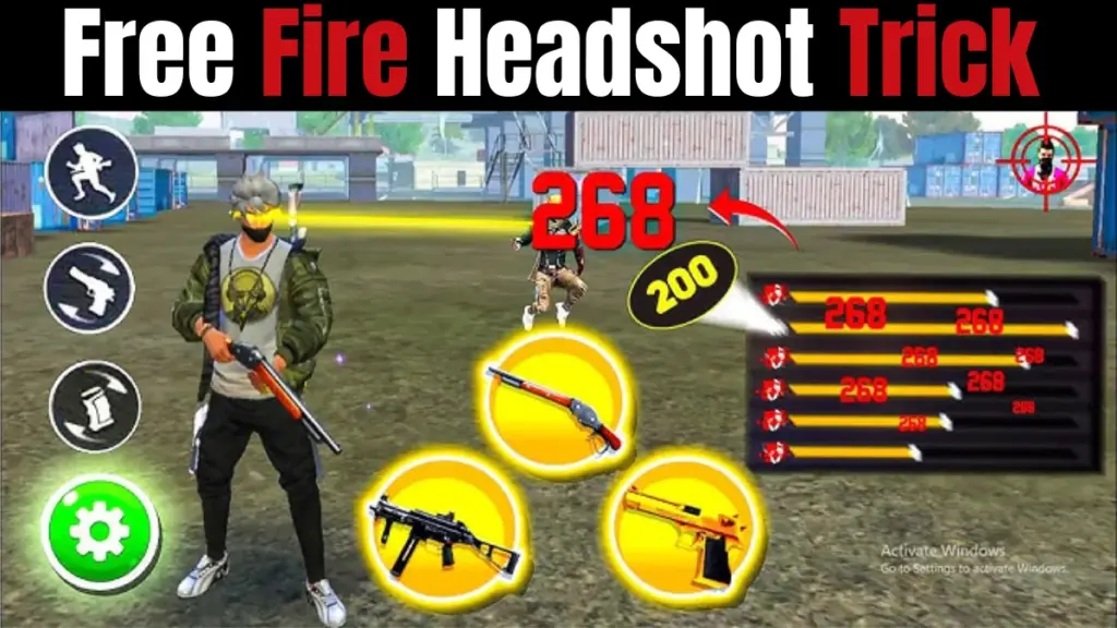 Free Fire Headshot Trick